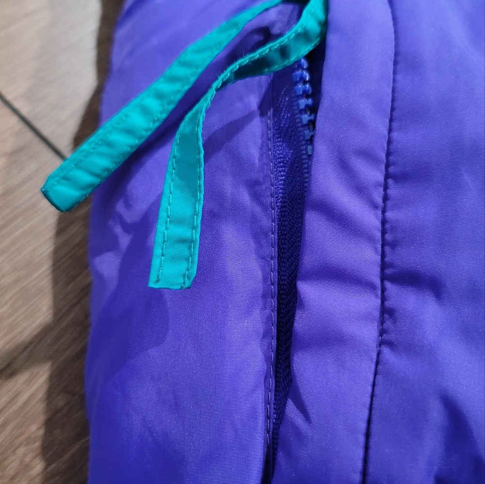 Vintage Columbia Puffer Jacket Purple and Teal Reversible